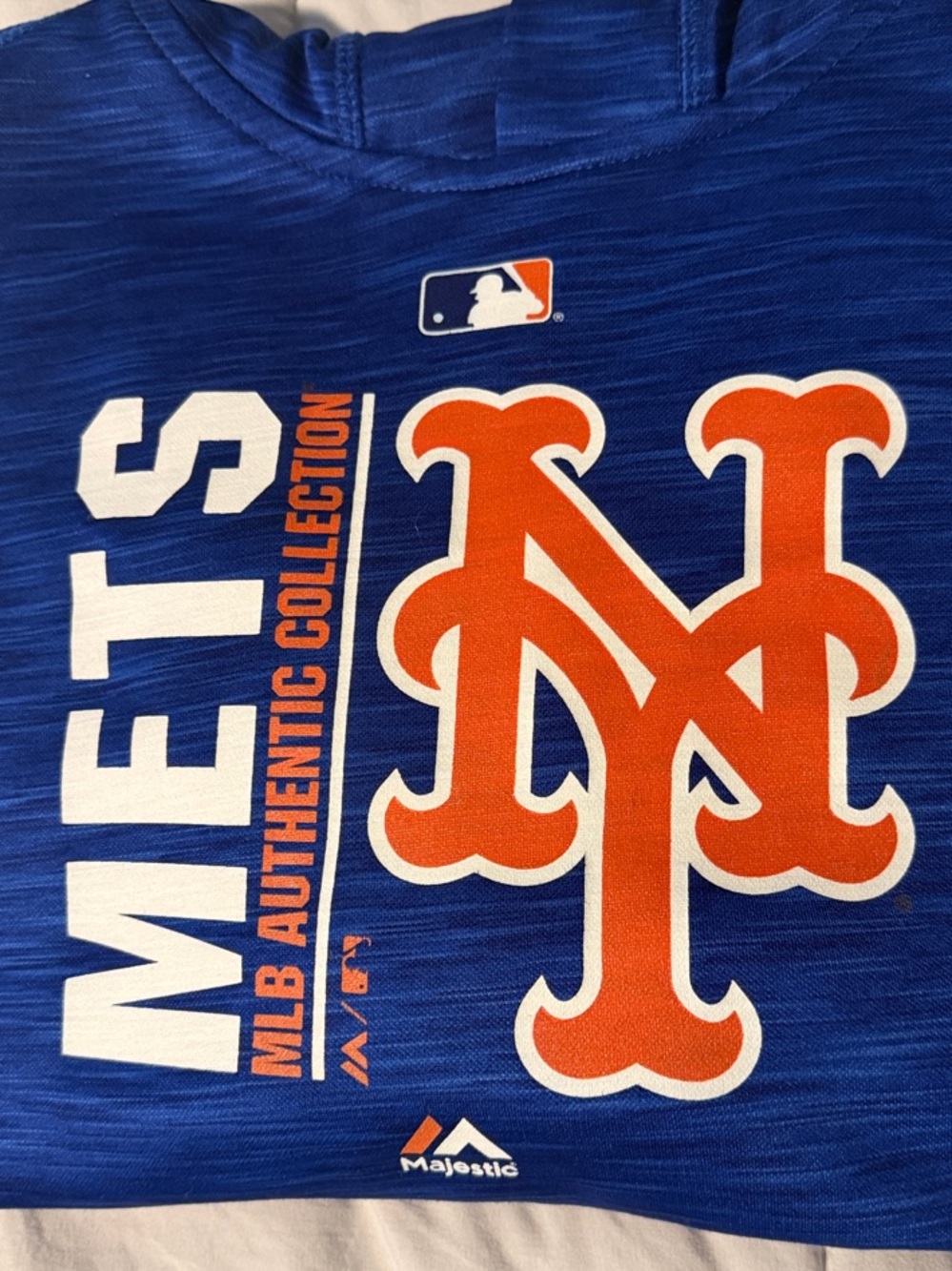 Majestic Kids Royal Blue and Orange New York Mets Hoodie
